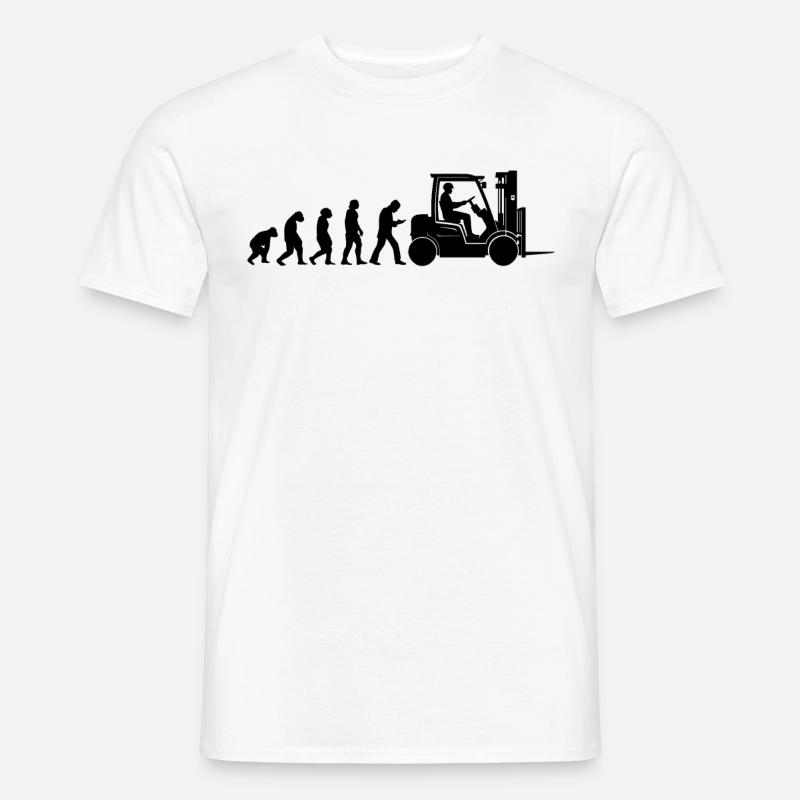Gabelstaplerfahrer Lagerleiter Lagerist - Männer T-Shirt - Weiß