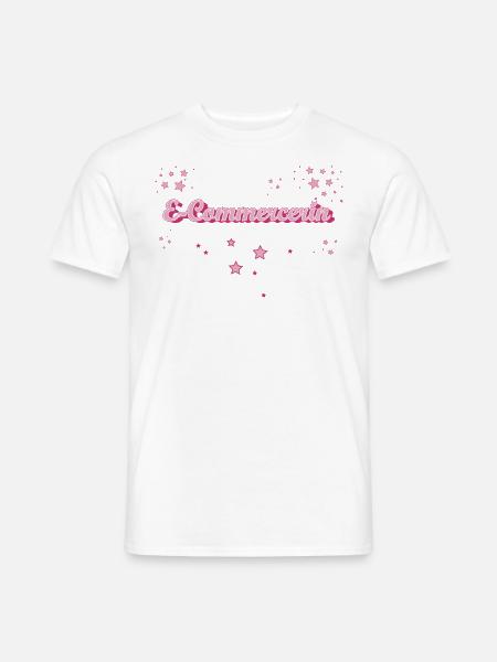 Online-Händler Abschluss-Geschenk E-Commercerin - Männer T-Shirt - Weiß