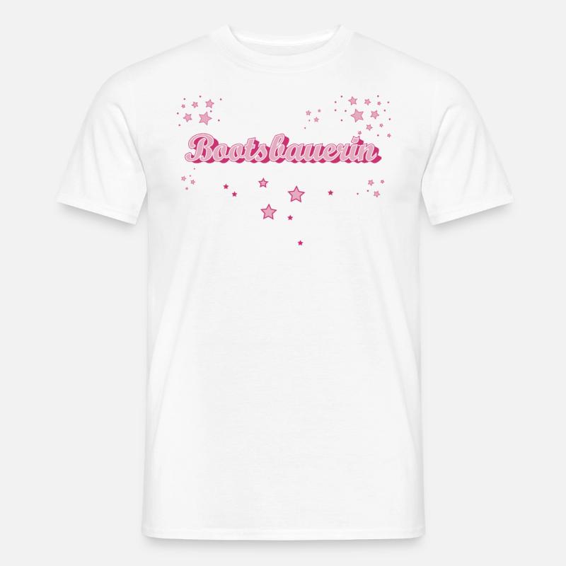 Schiffbauer Abschluss-Geschenk Bootsbauerin - Männer T-Shirt - Weiß