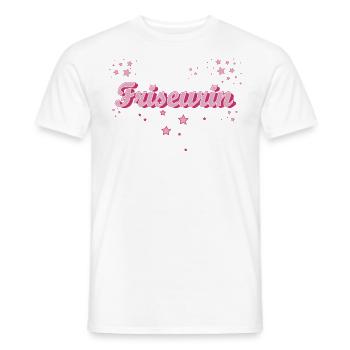 Haarstylist Abschluss-Geschenk Friseurin - Männer T-Shirt - Weiß - Vorne - AI Model Male 178 dark (178cm)