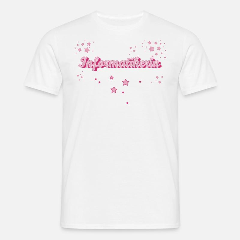 Programmierer Abschluss-Geschenk Informatikerin - Männer T-Shirt - Weiß