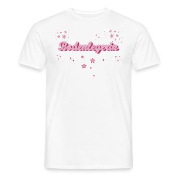 Parkett-Teppich Abschluss-Geschenk Bodenlegerin - Männer T-Shirt - Weiß - Vorne - AI Model Male 178 dark (178cm)