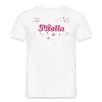 Flugzeug Abschluss-Geschenk Pilotin - Männer T-Shirt - Weiß - Vorne - AI Model Male 178 dark (178cm)