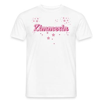 Zimmerer Abschluss-Geschenk Zimmerin - Männer T-Shirt - Weiß - Vorne - AI Model Male 178 dark (178cm)