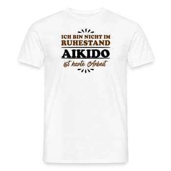 Ruhestand Rentner Pensioner Aikido - Männer T-Shirt - Weiß - Vorne - AI Model Male 178 dark (178cm)