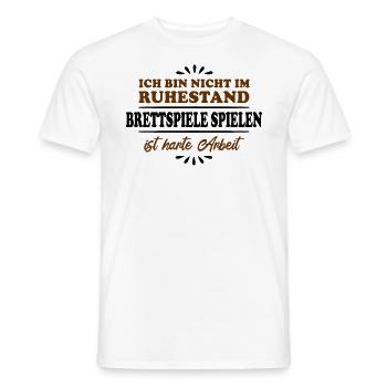 Ruhestand Rentner Pensioner Brettspiele-Spieler - Männer T-Shirt - Weiß - Vorne - AI Model Male 178 dark (178cm)