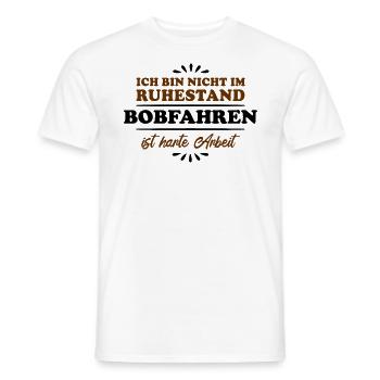 Retirement Pensioner Pensioner Bobsleigh Driver - Men's T-Shirt - white - Front - AI Model Male 178 dark (178cm)