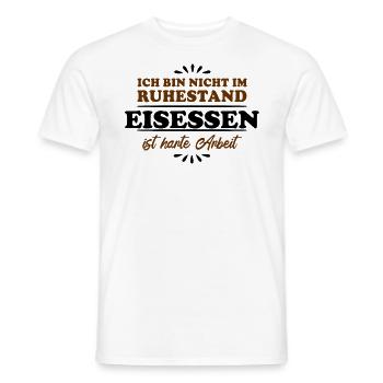 Ruhestand Rentner Pensioner Eisessen - Männer T-Shirt - Weiß - Vorne - AI Model Male 178 dark (178cm)