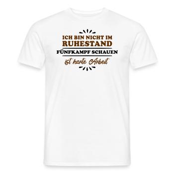 Pensionné Pensionné Pentathlon - T-shirt homme - blanc - Devant - AI Model Male 178 dark (178cm)