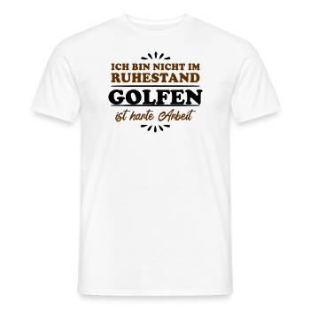 Ruhestand Rentner Pensioner Golf - Männer T-Shirt - Weiß - Vorne - AI Model Male 178 dark (178cm)