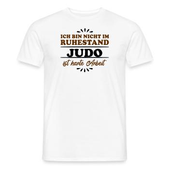 Ruhestand Rentner Pensioner Judoka - Männer T-Shirt - Weiß - Vorne - AI Model Male 178 dark (178cm)