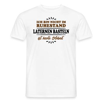 Lanternes de retraité de retraité - T-shirt homme - blanc - Devant - AI Model Male 178 dark (178cm)