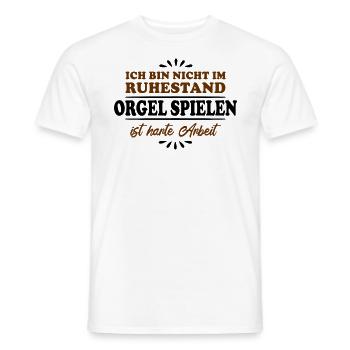 Ruhestand Rentner Pensioner Orgel-Spieler - Männer T-Shirt - Weiß - Vorne - AI Model Male 178 dark (178cm)