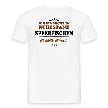 Pensionné Retraité Pêcheur sous-marin - T-shirt homme - blanc - Devant - AI Model Male 178 dark (178cm)
