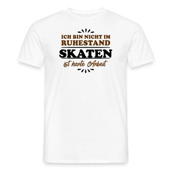 Ruhestand Rentner Pensioner Skater - Männer T-Shirt - Weiß - Vorne - AI Model Male 178 dark (178cm)
