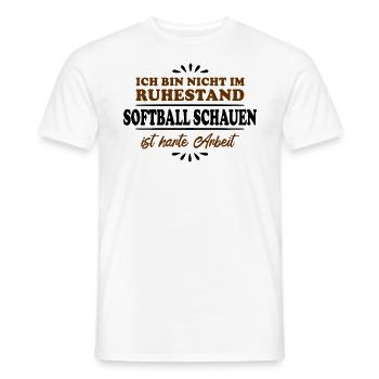 Retirement Retiree Retiree Softball - Men's T-Shirt - white - Front - AI Model Male 178 dark (178cm)