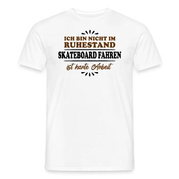Ruhestand Rentner Pensioner Skateboard-Fahrer - Männer T-Shirt - Weiß - Vorne - AI Model Male 178 dark (178cm)