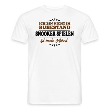 Ruhestand Rentner Pensioner Snooker-Spieler - Männer T-Shirt - Weiß - Vorne - AI Model Male 178 dark (178cm)