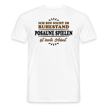 Retraite Retraité Joueur de trombone à la retraite - T-shirt homme - blanc - Devant - AI Model Male 178 dark (178cm)