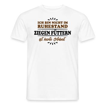 Ruhestand Rentner Pensioner Ziegen-Liebhaber - Männer T-Shirt - Weiß - Vorne - AI Model Male 178 dark (178cm)
