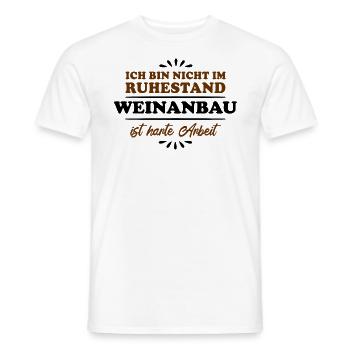 Retirement Pensioner Pensioner Winegrower - Men's T-Shirt - white - Front - AI Model Male 178 dark (178cm)