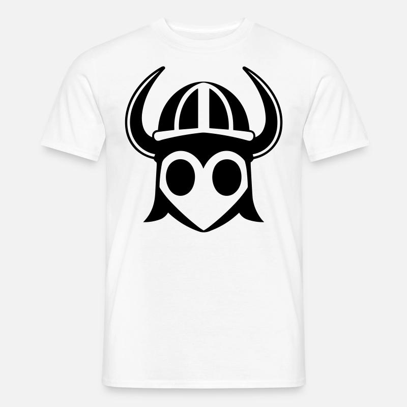 Wikingerhelm Krieger - Männer T-Shirt - Weiß