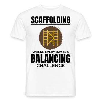 Scaffolder Scaffold Builder Scaffolding Platform - Men's T-Shirt - white - Front - AI Model Male 178 dark (178cm)