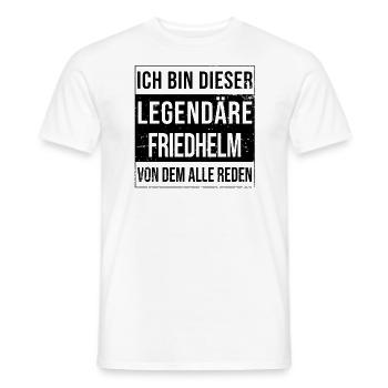 Ich bin dieser legendäre für Friedhelm - Männer T-Shirt - Weiß - Vorne - AI Model Male 178 dark (178cm)