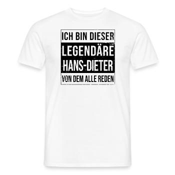 Je suis cette légende pour Hans-Dieter - T-shirt homme - blanc - Devant - AI Model Male 178 dark (178cm)