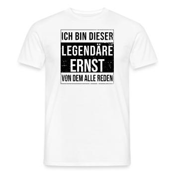 Je suis cette légende pour Ernst - T-shirt homme - blanc - Devant - AI Model Male 178 dark (178cm)
