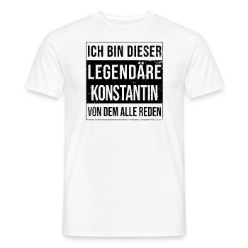 I'm this legendary for Constantine - Men's T-Shirt - white - Front - AI Model Male 178 dark (178cm)