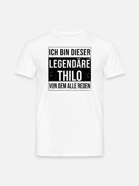 Ich bin dieser legendäre für Thilo - Männer T-Shirt - Weiß