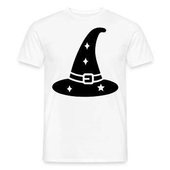 Magischer Hut - Männer T-Shirt - Weiß - Vorne - AI Model Male 178 dark (178cm)