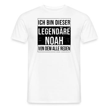 Je suis cette légende pour Noah - T-shirt homme - blanc - Devant - AI Model Male 178 dark (178cm)