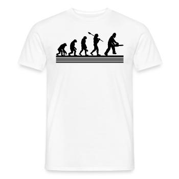 Tronçonneuse Paysagiste Tronçonneuse - T-shirt homme - blanc - Devant - AI Model Male 178 dark (178cm)