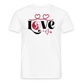 Joueur de basket-ball Joueur de basket-ball Love Basketball - T-shirt homme - blanc - Devant - AI Model Male 178 dark (178cm)