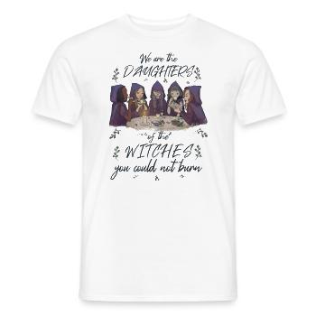Sorcières Idée Cadeau Gothique Occulte Sorcière Filles - T-shirt homme - blanc - Devant - AI Model Male 178 dark (178cm)