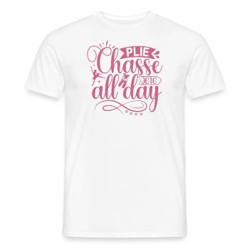 Ballerina Girl Ballet Dancer Dancing Ballet - Men's T-Shirt - white - Front - AI Model Male 178 dark (178cm)