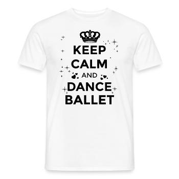Ballet Dancer Girl Ballet Dancing Sayings - Men's T-Shirt - white - Front - AI Model Male 178 dark (178cm)