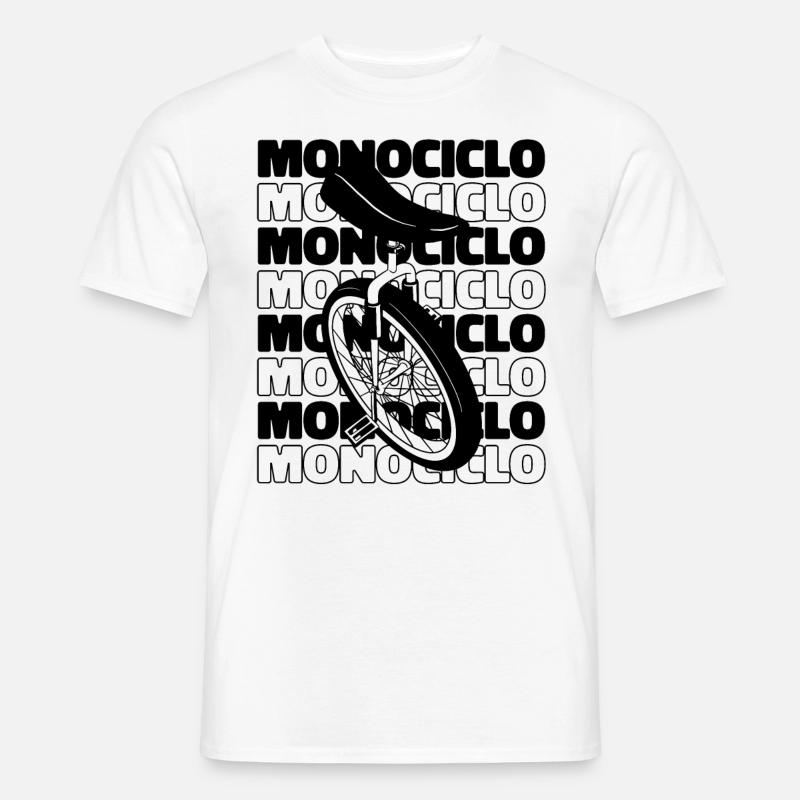 Einrad Einrad Einrad Unicycle Einrad - Männer T-Shirt - Weiß