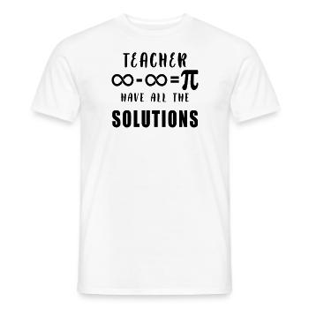 Physik, Biologie, Chemie Naturwissenschaften - Männer T-Shirt - Weiß - Vorne - AI Model Male 178 dark (178cm)