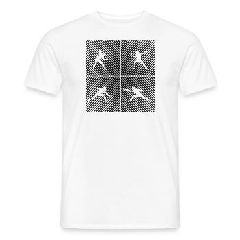 Fencing Game Gamer Fencer Game Fencing Fencer - Men's T-Shirt - white - Front - AI Model Male 178 dark (178cm)