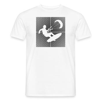 Kitesurf Kiteboard Kitesurfing Kite Surf Board - T-shirt homme - blanc - Devant - AI Model Male 178 dark (178cm)