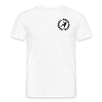 Handball Joueur Ballon de handball - T-shirt homme - blanc - Devant - AI Model Male 178 dark (178cm)