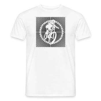 MTB Mountainbiker BMX-BIKE MTB Fahrrad - Männer T-Shirt - Weiß - Vorne - AI Model Male 178 dark (178cm)