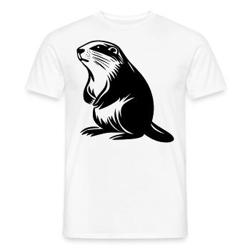 Marmot - Men's T-Shirt - white - Front - AI Model Male 178 dark (178cm)