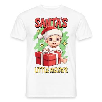 Weihnachten Baby Kind Süß Niedlich Lustig Spruch - Männer T-Shirt - Weiß - Vorne - AI Model Male 178 dark (178cm)