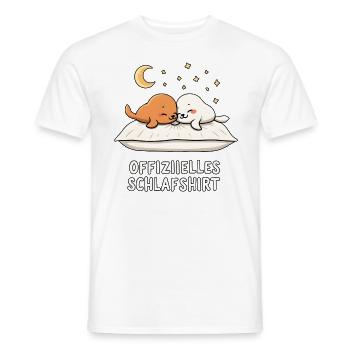 Chemise de nuit officielle Seals Seal Seal - T-shirt homme - blanc - Devant - AI Model Male 178 dark (178cm)