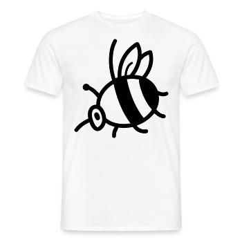 Biene - Männer T-Shirt - Weiß - Vorne - AI Model Male 178 dark (178cm)