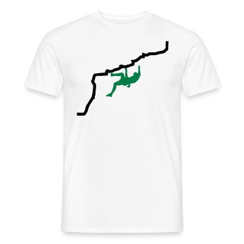 Escalade - T-shirt homme - blanc - Devant - AI Model Male 178 dark (178cm)